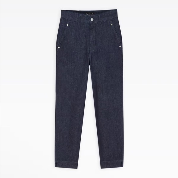 NWT Agnes b Marilyn Pants- Blue Jean Capri length - Picture 8 of 9